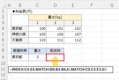 indexmatch関数